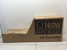 Load image into Gallery viewer, LG SQC1 2.1 Channel Bluetooth Soundbar with Wireless Subwoofer