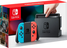 Load image into Gallery viewer, Nintendo Switch 32GB Gray Console with Neon Red and Neon Blue Joy-Con