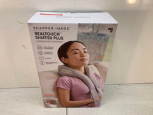 Load image into Gallery viewer, Sharper Image - Realtouch Shiatsu Plus Cordless Neck Massager - Gray (1016968)