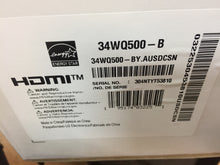 Load image into Gallery viewer, LG 34WQ500-B 34" FHD IPS LED UltraWide 100Hz FreeSync HDMI DP Monitor