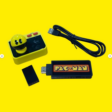 Load image into Gallery viewer, PAC-MAN Plug N Play TV Game w/ Wireless Controller HDMI Dongle Fizz Creations