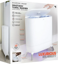 Load image into Gallery viewer, Sharper Image - SpaStudio Towel Warmer, Heated Comfort - White (1012713)
