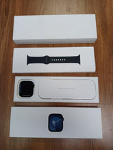 Load image into Gallery viewer, Apple Watch Series 9 (GPS) 45mm Midnight Aluminum Case MR9A3LL/A, M/L Sport Band