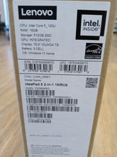 Load image into Gallery viewer, Lenovo IdeaPad 5 16IRU9 16" 2in1 Touch intel i5-120U 16GB 512GB SSD 83DU001DUS