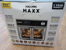 Load image into Gallery viewer, Kalorik MAXX Air Fryer Oven Grill 26QT Digital Stainless Steel AFO 47631 SS2