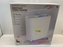 Load image into Gallery viewer, Sharper Image - SpaStudio Towel Warmer, Heated Comfort - White (1012713)