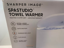 Load image into Gallery viewer, Sharper Image - SpaStudio Towel Warmer, Heated Comfort - White (1012713)