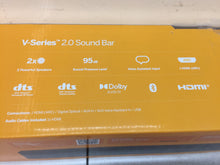 Load image into Gallery viewer, VIZIO V-Series V20x-J8 2.0 Channel Bluetooth Compact Sound Bar - Black