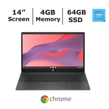 Load image into Gallery viewer, HP Chromebook 14" 14A-NF0000NR Intel N100 4GB Ram 64GB SSD - Gray