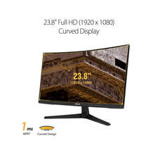 Load image into Gallery viewer, Asus TUF Gaming 23.8" Curved LCD Monitor, Black (VG24VQ1BY)