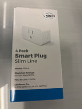 Load image into Gallery viewer, UNINEX PS30-4 Smart Plug Slim Line 4 Pack 15A 1875W 125V WiFi Outlets