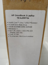 Load image into Gallery viewer, HP OmniBook 3 16-BU0007DX 16" 2K Touch Laptop Intel Ultra 7 16GB RAM 512GB SSD