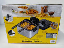 Load image into Gallery viewer, Hamilton Beach 35036 Professional Style Deep Fryer 4.7 Quart 12 Cup 2 Baskets