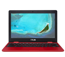 Load image into Gallery viewer, Asus Chromebook C223N 11.6" Intel N3350 4GB 32GB eMMC Chrome Red C223N-DH02-RD