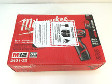 Load image into Gallery viewer, Milwaukee 2401-22 M12 12-Volt Lithium-Ion 1/4" Hex Cordless Screwdriver Kit
