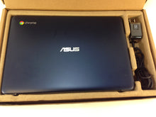 Load image into Gallery viewer, Asus C201PA-DS02 11.6" Chromebook Quad Core 1.8Ghz 4GB 16GB eMMC Navy Blue