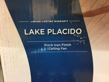 Load image into Gallery viewer, Harbor Breeze CPK1261 Lake Placido 52" Black Iron Ceiling Fan 451824
