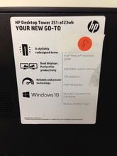 Load image into Gallery viewer, Desktop HP 251-a123wb Intel Pentium J2900 Quad Core 2.41GHz 4GB 1TB DVD Win10