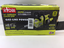 Load image into Gallery viewer, Ryobi RY40530 14 in. 40V Brushless Lithium-Ion Cordless Chainsaw