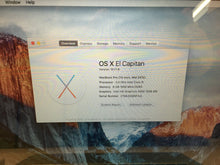 Load image into Gallery viewer, Laptop Apple Macbook Pro A1278 2012 13" Core i5 2.5GHz 8GB 640GB OSX 10.11