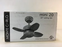 Load image into Gallery viewer, Monte Carlo 4MC20BS Mini 20 - 20 in. Brushed Steel Ceiling Fan