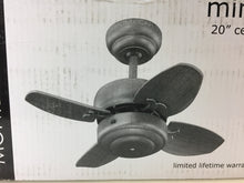 Load image into Gallery viewer, Monte Carlo 4MC20BS Mini 20 - 20 in. Brushed Steel Ceiling Fan