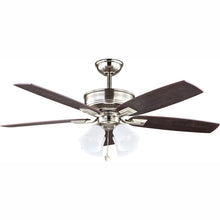Load image into Gallery viewer, Hampton Bay 57233 Devron 52" LED Brushed Nickel Ceiling Fan 1002264494