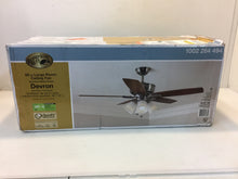 Load image into Gallery viewer, Hampton Bay 57233 Devron 52" LED Brushed Nickel Ceiling Fan 1002264494
