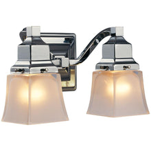 Load image into Gallery viewer, Hampton Bay 05659 2-Light Chrome Vanity Light with Etched Glass Shades 436788