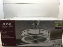 Load image into Gallery viewer, Home Decorators Brette 23" Indoor/Outdoor Brushed Nickel Ceiling Fan 1001528528