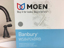 Load image into Gallery viewer, MOEN WS84924BRB Banbury 8" Widespread Bathroom Faucet, Mediterranean Bronze