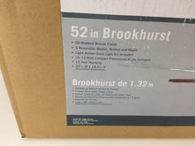 Load image into Gallery viewer, Brookhurst YG268-ORB 52 in. Indoor Oil Rubbed Bronze Ceiling Fan 549742