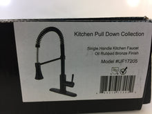Load image into Gallery viewer, Ultra UF17205 Oil Rubbed Bronze Finish Single-Handle Kitchen Faucet