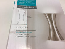Load image into Gallery viewer, Style Selections HDO0482L-4 6.75" Brushed nickel Pocket LED Wall Sconce 672938