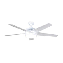Load image into Gallery viewer, Home Decorators YG528-WH Portwood 60" LED Indoor/Outdoor White Ceiling Fan
