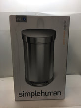 Load image into Gallery viewer, Simplehuman CW2030 45L/12 Gallon Semi-Round Stainless Steel Step Can