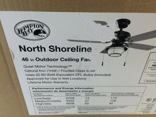 Load image into Gallery viewer, Hampton Bay 51546 North Shoreline 46" Natural Iron Ceiling Fan 685197