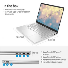 Load image into Gallery viewer, Laptop Hp Pavilion Plus 14-EH0015ST 14in Intel Core i5-1240P 8GB 256GB SSD Win11