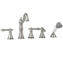 Load image into Gallery viewer, Glacier Bay 883-0004 Lyndhurst 2-Handle Deck-Mount Roman Tub Faucet, Nickel
