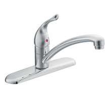 Load image into Gallery viewer, Moen 7425 Chateau Low-Arc Single-Handle Standard Kitchen Faucet Chrome