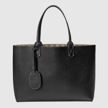 Load image into Gallery viewer, Gucci Ebony Black Reversible GG Leather Tote Bag - Size Medium