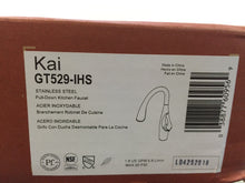 Load image into Gallery viewer, Pfister Kai GT529-IHS 1-Handle Pull-Down Sprayer Kitchen Faucet Stainless Steel