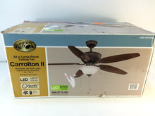 Load image into Gallery viewer, Hampton Bay AM215-ORB Carrolton II LED 52" Oil-Rubbed Bronze Ceiling Fan
