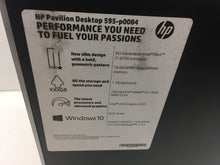 Load image into Gallery viewer, HP Pavilion Desktop 595-p0084 Core i7-8700 16GB 1TB 128GB SSD Graphics 630