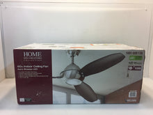 Load image into Gallery viewer, Home Decorators Aero Breeze 60" LED In/Outdoor Brushed Nickel Ceiling Fan 51591I