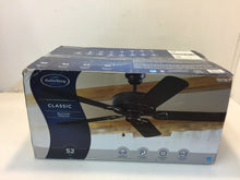 Load image into Gallery viewer, Harbor Breeze BDB52MBK5N Classic 52" Matte Black Indoor Ceiling Fan 79837