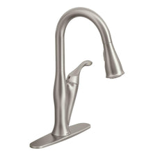 Load image into Gallery viewer, Moen Benton 87211SRS 1-Handle Pull-Down Sprayer Kitchen Faucet Stainless Steel