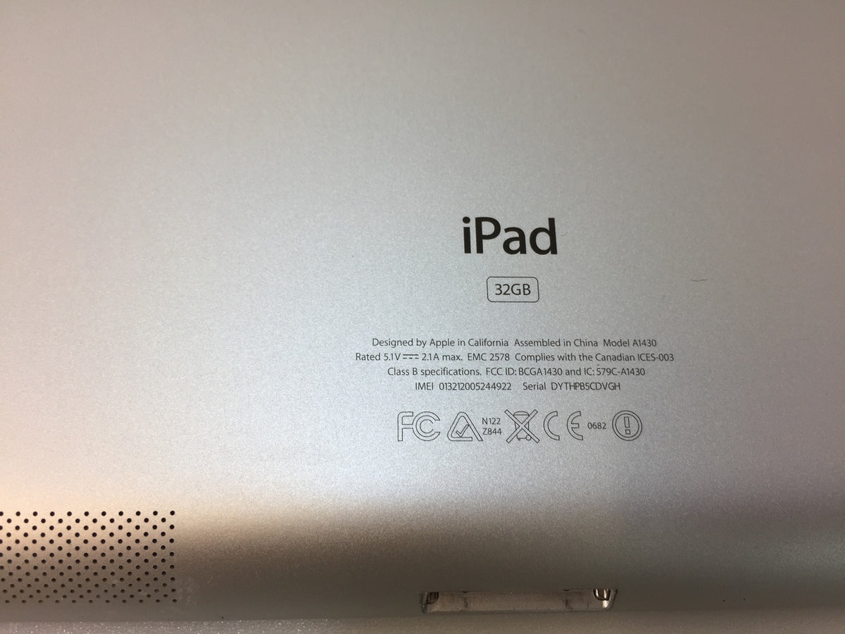 Apple iPad 3rd MD367LL/A 32GB Wi-Fi AT&T Tablet A1430