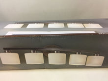Load image into Gallery viewer, Allen + Roth Merington 5-Light Brushed Nickel Vanity Light Bar VBS271-5BNK