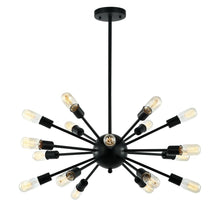 Load image into Gallery viewer, Light Society Sputnik Style Black Chandelier LS-C115-BLK